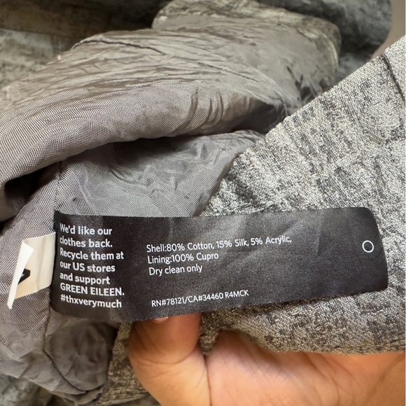 Eileen Fisher Grey Open Front Blazer Jacket Sz 1X - Picture 8 of 9